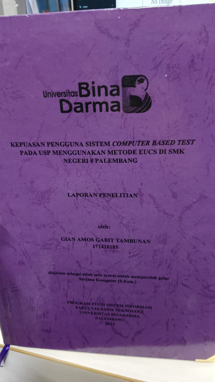 Cover ANALISIS UI/UX PADA APLIKASI MY REPUBLIC MENGGUNAKAN SYSTEM USABILITY SCALE / Galang Rofiqus Salam