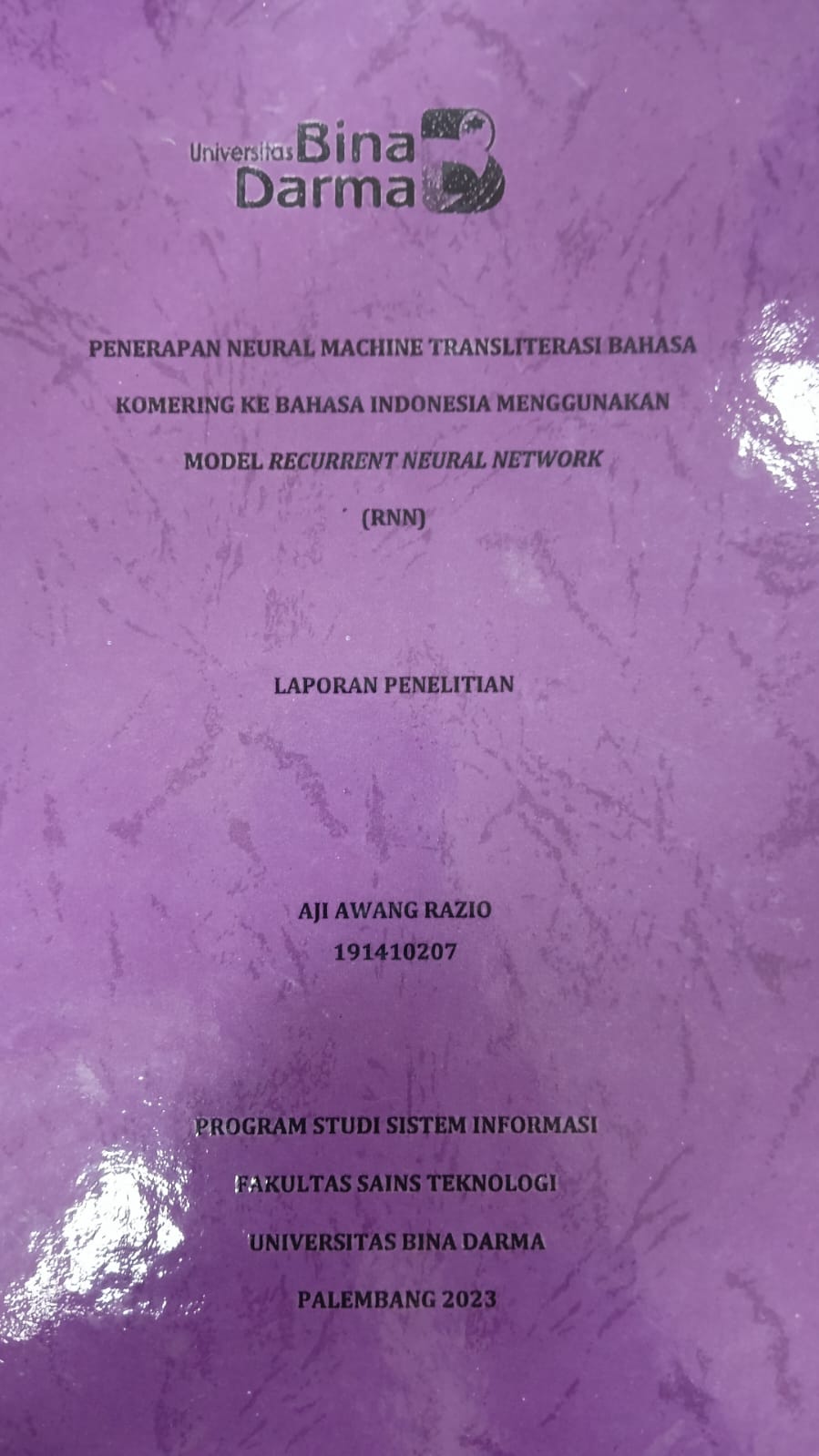 Cover PEMANFAATAN BUSINESS INTELLIGENCE UNTUK VISUALISASI DATA INDUSTRI KECIL MENENGAH SEKTOR PANGAN MENGGUNAKAN TABLEAU (STUDI KASUS DINAS PERINDUSTRIAN KOTA PALEMBANG) / Akhmad Rayhan Fitriansyah