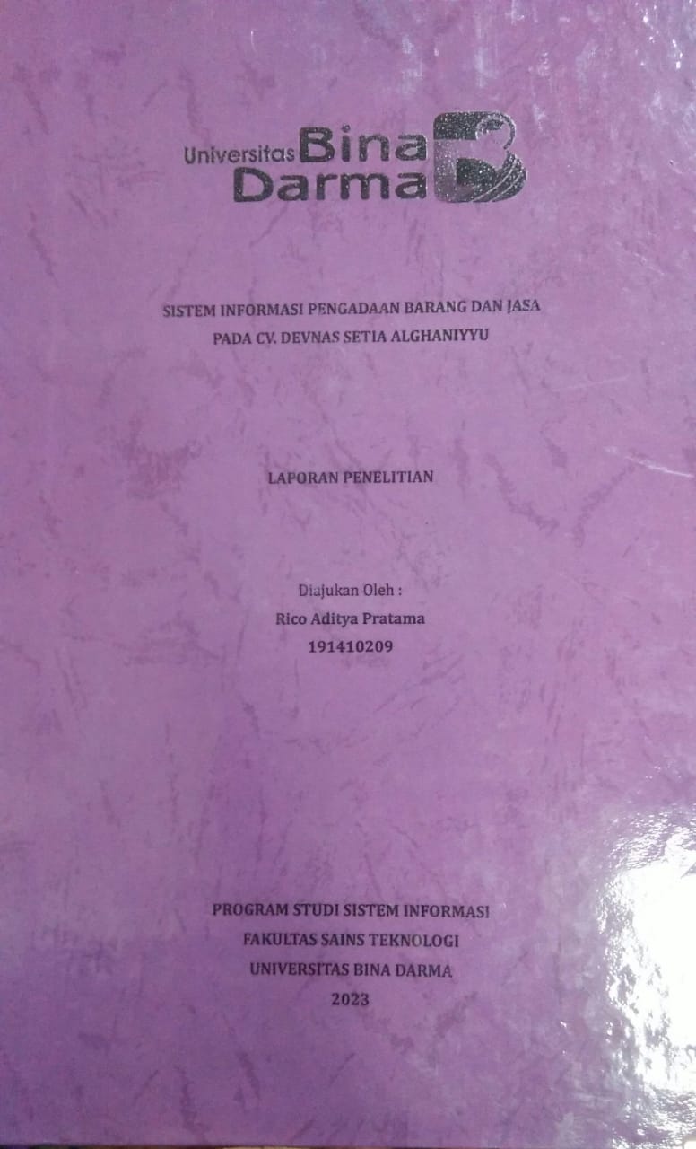 Cover PREDIKSI KATEGORI SERANGAN SIBER DENGAN ALGORITMA KLASIFIKASI RANDOM FOREST MENGGUNAKAN RAPIDMINER DI DINAS KOMUNIKASI DAN INFORMATIKA KOTA PALEMBANG / Saddam Rabbani