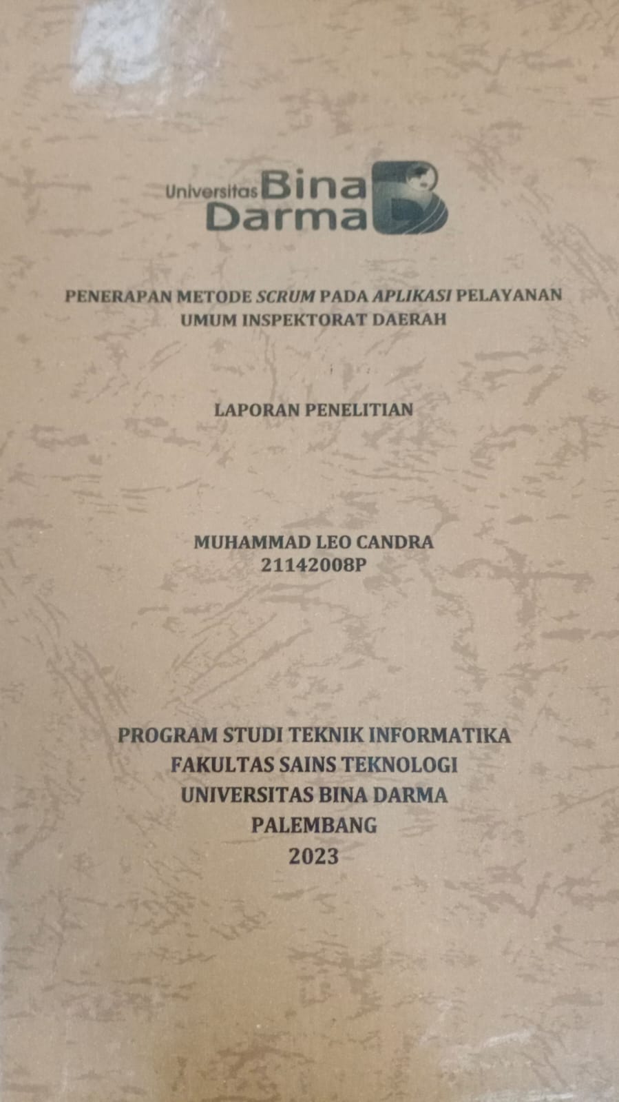 Cover OPTIMALISASI MEDIA BELOW THE LINE PADA LRT PALEMBANG DALAM UPAYA PERLINDUNGAN KAUM PEREMPUAN / Eci Meiliana