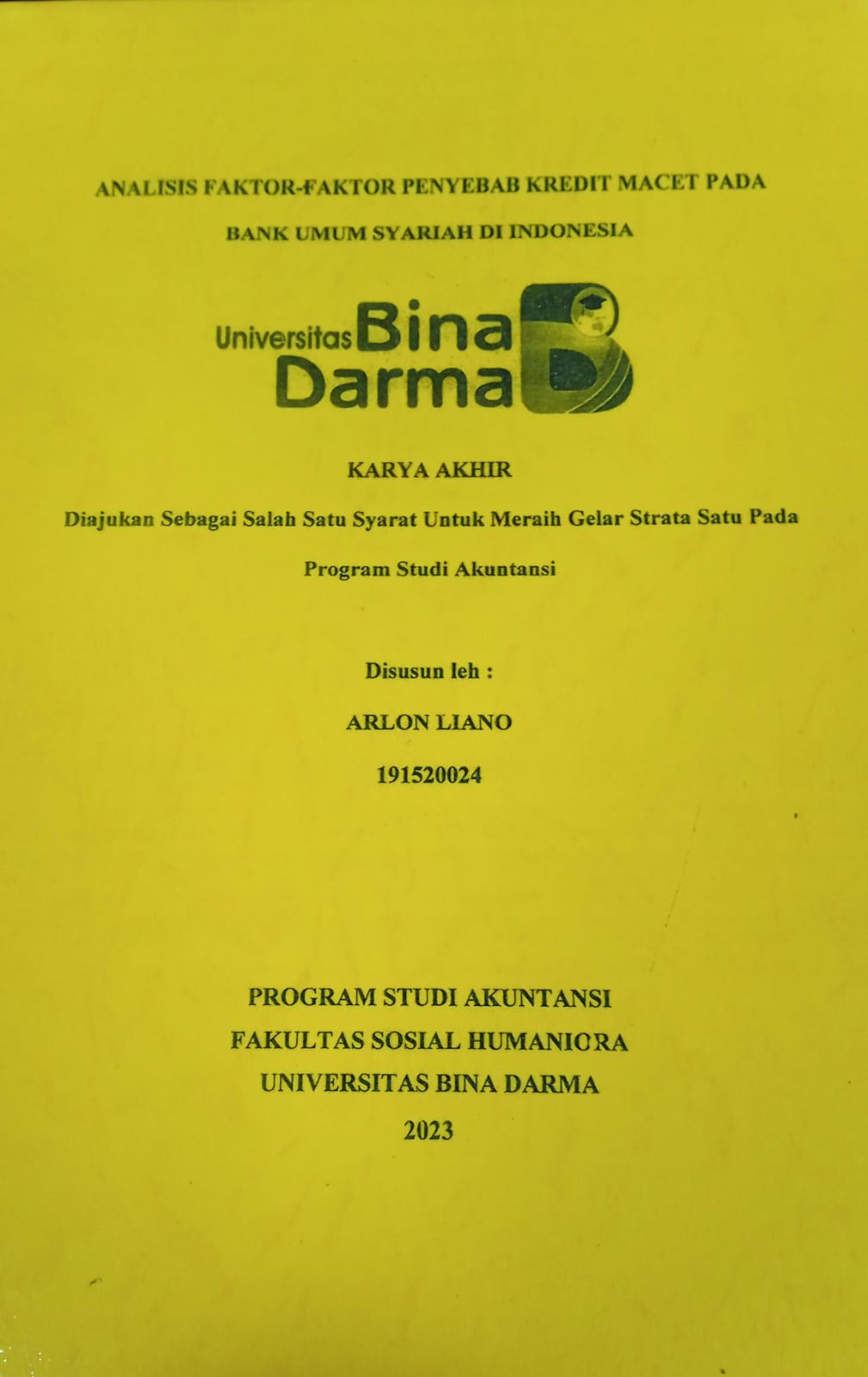 Cover PENGARUH KOMPENSASI FINANSIAL DAN NON FINANSIAL TERHADAP PRESTASI KERJA KARYAWAN PT. SEMEN BATURAJA (PERSERO) TBK PALEMBANG / Desi Tri Utami