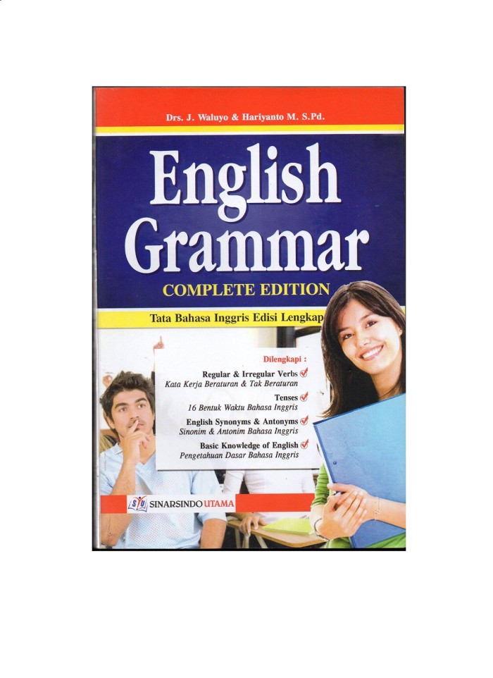 Cover ENGLISH GRAMMAR :  Complete Edition / J. Waluyo & Hariyanto M.