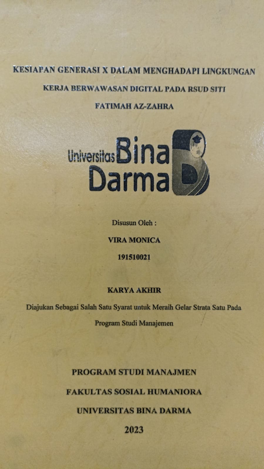 Cover PENGARUH KEBUTUHAN PROGRAM PERSIAPAN PENSIUN TERHADAP KESIAPAN PEGAWAI ASN DALAM MENGHADAPI MASA PENSIUN PADA DINAS KEARSIPAN PROVINSI SEMATERA SELATAN / SANTIKA MAYANG SARI