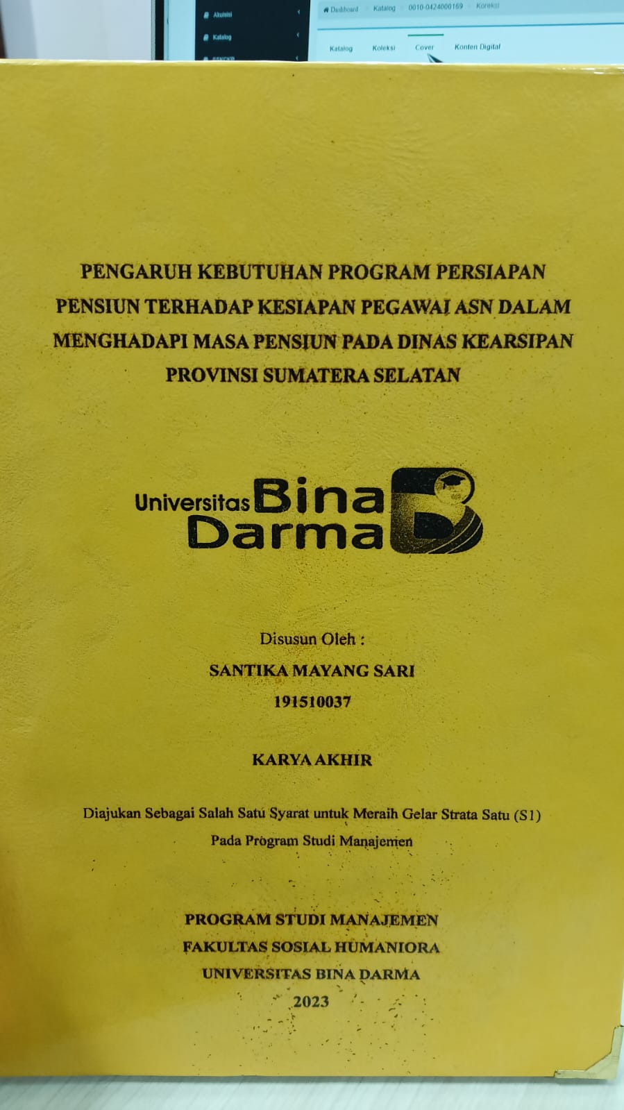 Cover ESTIMASI KETINGGIAN PLANETARY BOUNDARY LAYER BERDASARKAN DATA RADIOSONDE SENSOR VAISALA MENGGUNAKAN GRADIEN VERTIKAL KELEMBAPAN UDARA DI WILAYAH RAWAN KEBAKARAN HUTAN / M. RIDO FADILAH