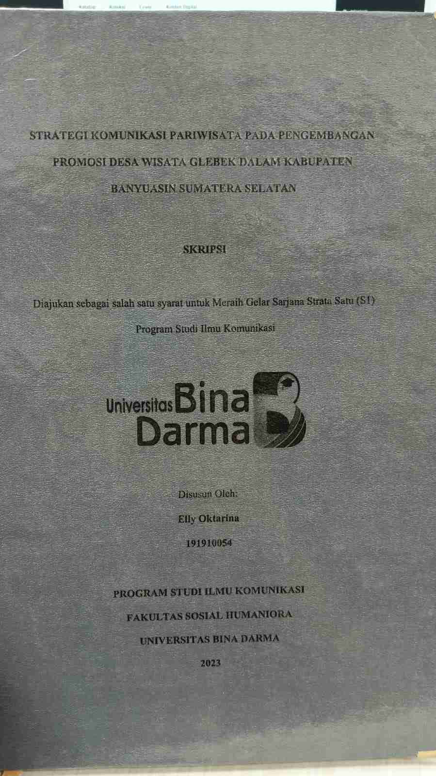 Cover PENGARUH PROFESIONALISME PELAYANAN TERHADAP KEPUASAN PELANGGAN DI BUTCHER STEAK & PASTA PALEMBANG / Resi Triana