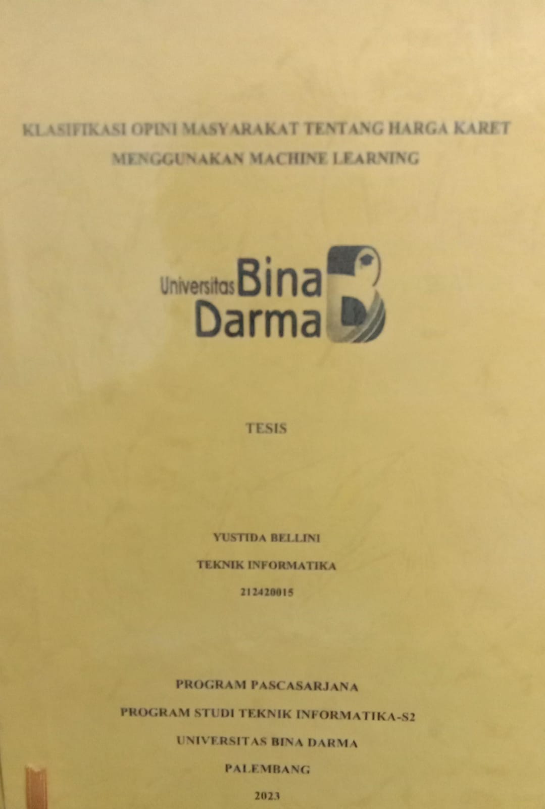 Cover PENERAPAN METODE NAIVE BAYES UNTUK MENENTUKAN KLASIFIKASI KELAYAN PENERIMAAN BANTUAN REHABILITAS DAN PEMBANGUNAN SEKLOAH PADA DINAS PENDIDIKAN DAN KEBUDAYAAN KABUPATEN BANYUASIN / REZA PAHLEVI