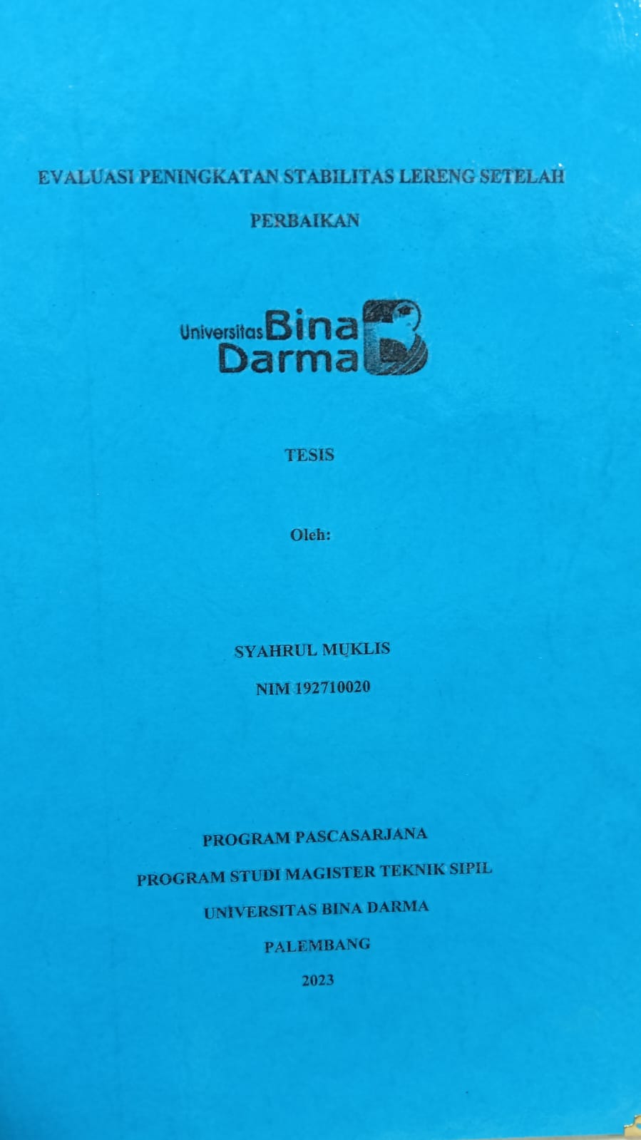 Cover DISIPLIN KERJA KARYAWAN PADA PT.PERKEBUNAN NUSANTARA (PTPN VII) UNIT SUNGAI LENGI MUARA ENIM / FITRIAH MARHAMAH