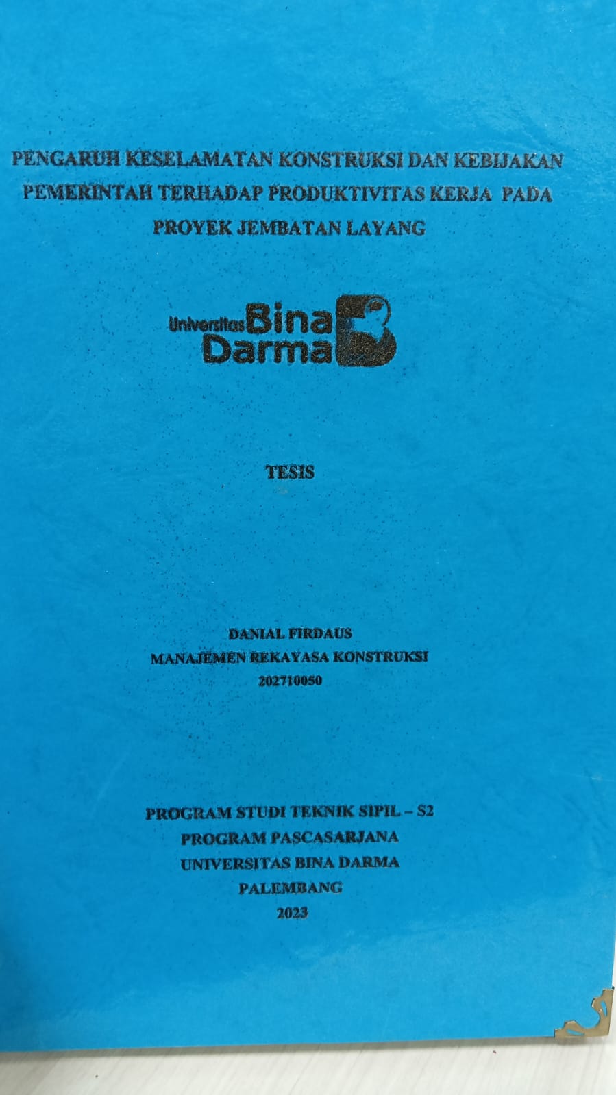 Cover TINJAUAN PENGAWASAN DAN DISIPLIN KEJA PADA KARYAWAN PT.KAI (PERSERO) DIVISI REGIONAL III PALEMBANG / MUHAMMAD  JULIANTO