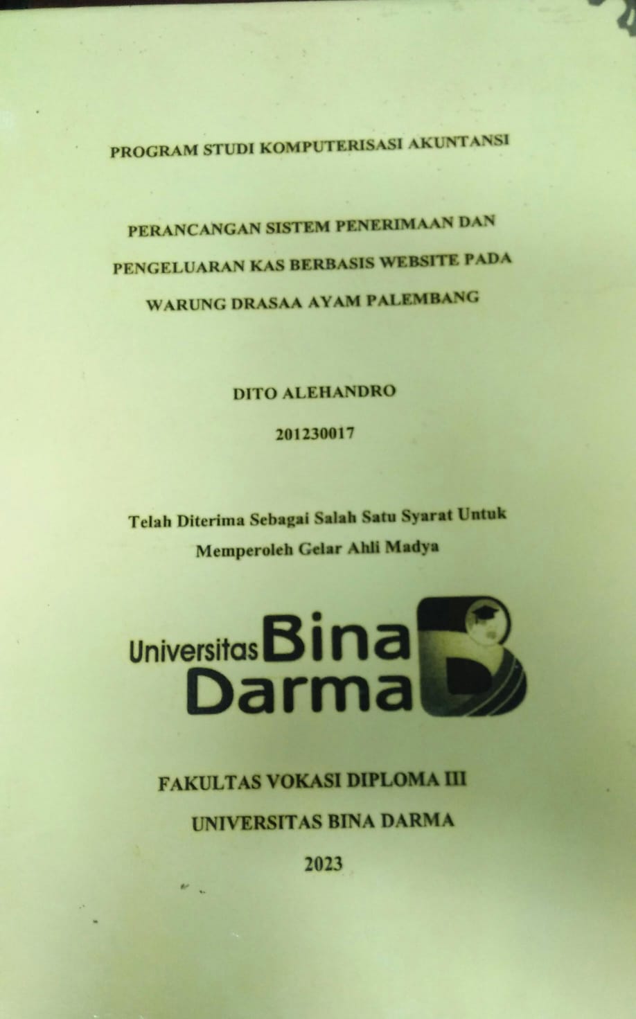 Cover SISTEM PENYIMPANAN ARSIP BERBASIS QR CODE PADA GEDUNG ARSIP PT PUPUK SRIWIDJAJA PALEMBANG / Sasi Legianti
