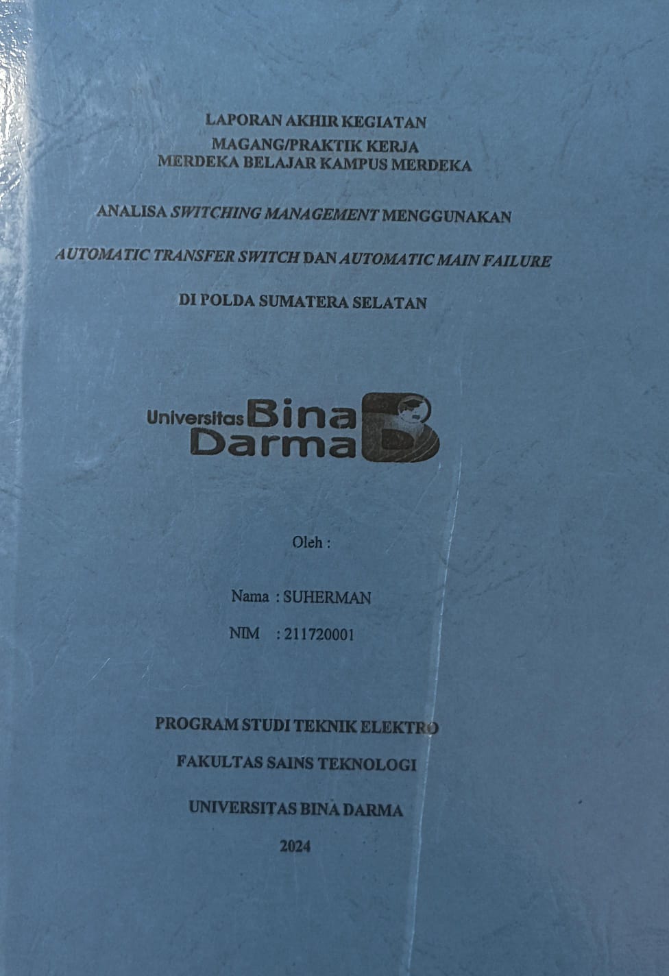 Cover PROSES PEMBONGKARAN DAN PEMASANGAN TRAFO SINTRA DAN SMIT DI ST 01 (8) PBM & ST 06 PBM FT PERTAMINA HULU ROKAN ZONA 4 PRABUMULIH FIELD / ARMAN MEIRANDA