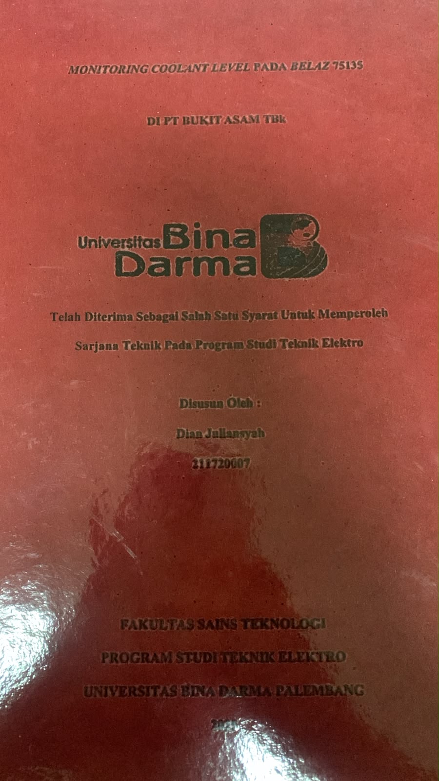 Monitoring Coolant Level pada Belaz 75135 / Dian Juliansyah