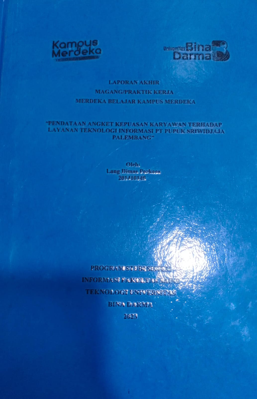 Cover IMPLEMENTASI APLIKASI BERBASIS WEBSITE DAFTAR PEGAWAI ARSIPARIS PADA DINAS KEARSIPAN PROVINSI SUMATERA SELATAN / Atasyah Ramadhan (211410035)