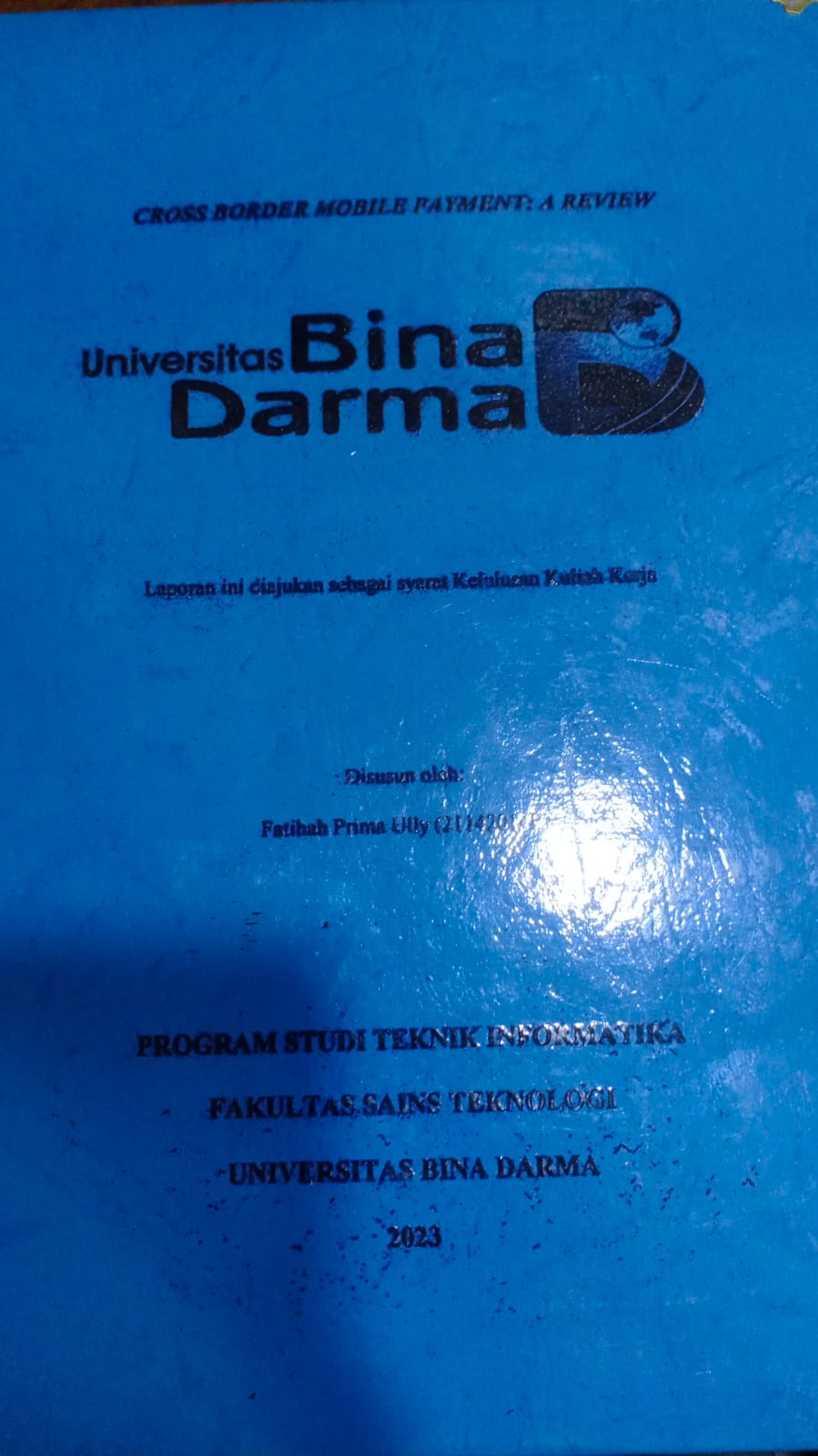 Cover CROSS BORDER MOBILE PAYMENT: A REVIEW / Fatihah Prima Ully (21142014P)