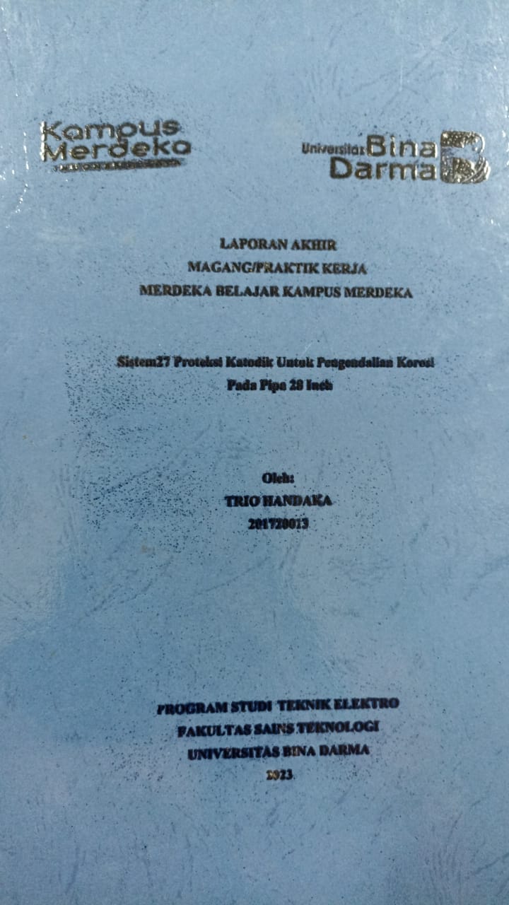 Cover SISTEM 27 PROTEKSI KATODIK  UNTUK PENGENDALIAN KOROSI PADA PIPA 28 INCH / Trio Handaka