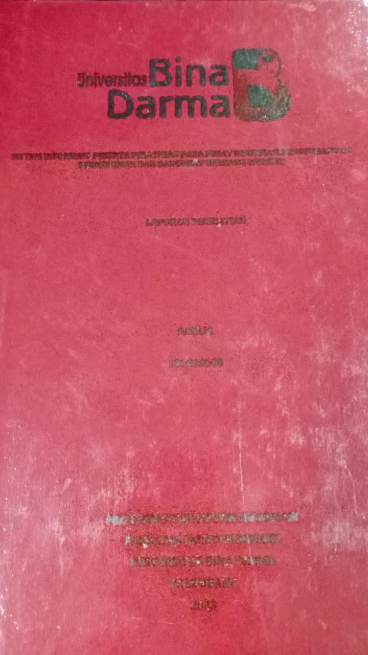 Cover SISTEM INFORMASI PESERTA PELATIHAN PADA PUSAT INFORMASI PENGEMBANGAN PERMUKIMAN DAN BANGUNAN BERBASIS WEBSITE / Dahlia (191410140)
