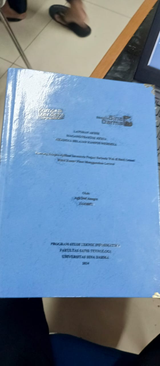 Cover RANCANG  BANGUN APLIKASI INVENTARIS PROJECT BERBASIS WEB DI BANK SUMSEL BABEL PUSAT MENGGUNAKAN LARAVEL / AGIL DWI ANUGRAH (211420072)