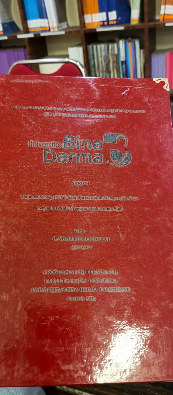 Cover OPTIMALISASI FASILITAS DERMAGA PONTON 35 ILIR PADA DINAS PERHUBUNGAN KOTA PALEMBANG / M. Noor Riski Hidayat