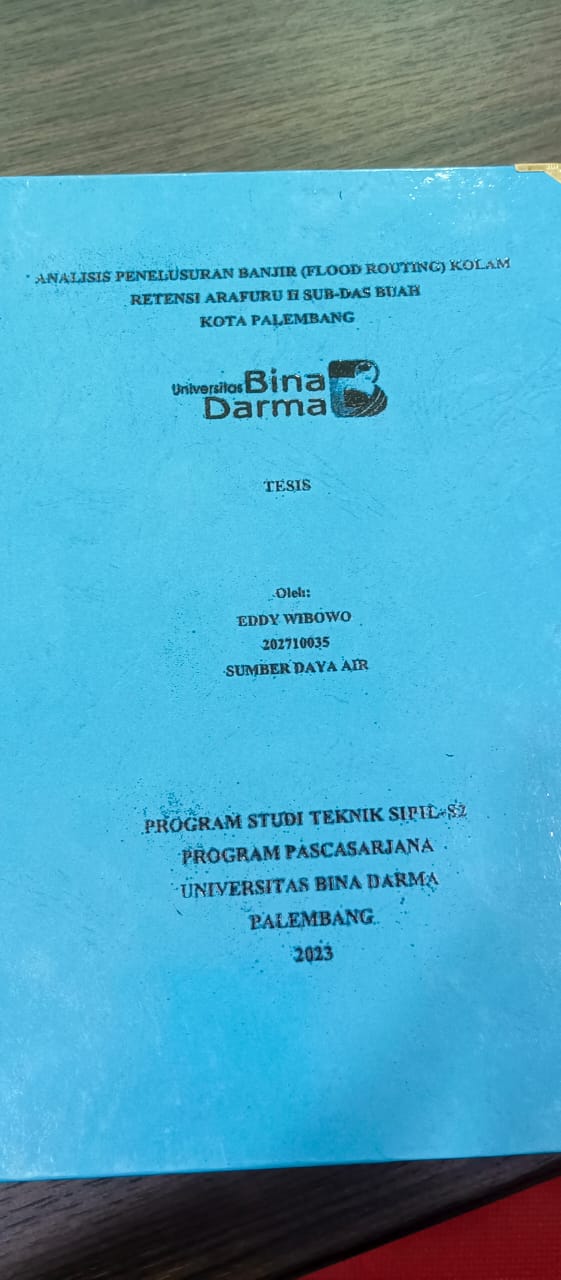 Cover ANALISIS PENELUSURAN BANJIR (FLOOD ROUTING) KOLAM RETENSI ARAFURU II SUB-DAS BUAH KOTA PALEMBANG / Eddy Wibowo