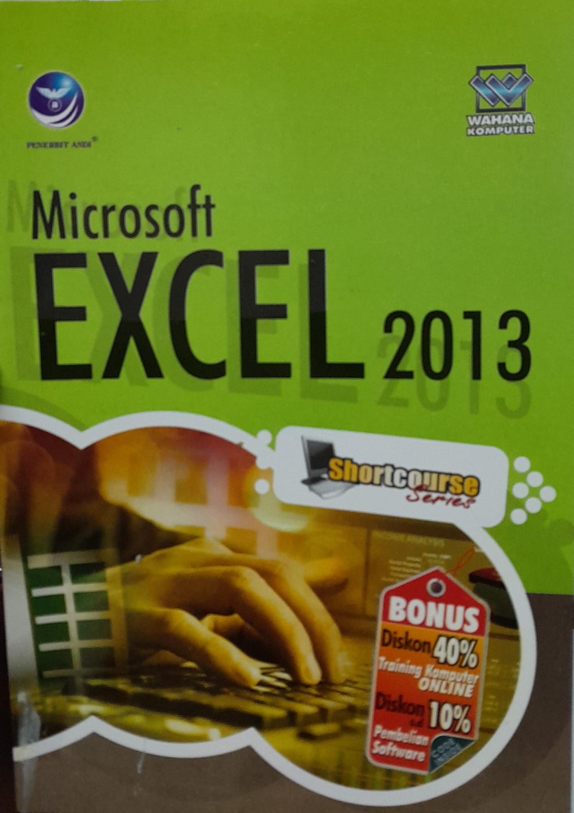 Cover MICROSOFT EXCEL2013 / Wahana Komputer