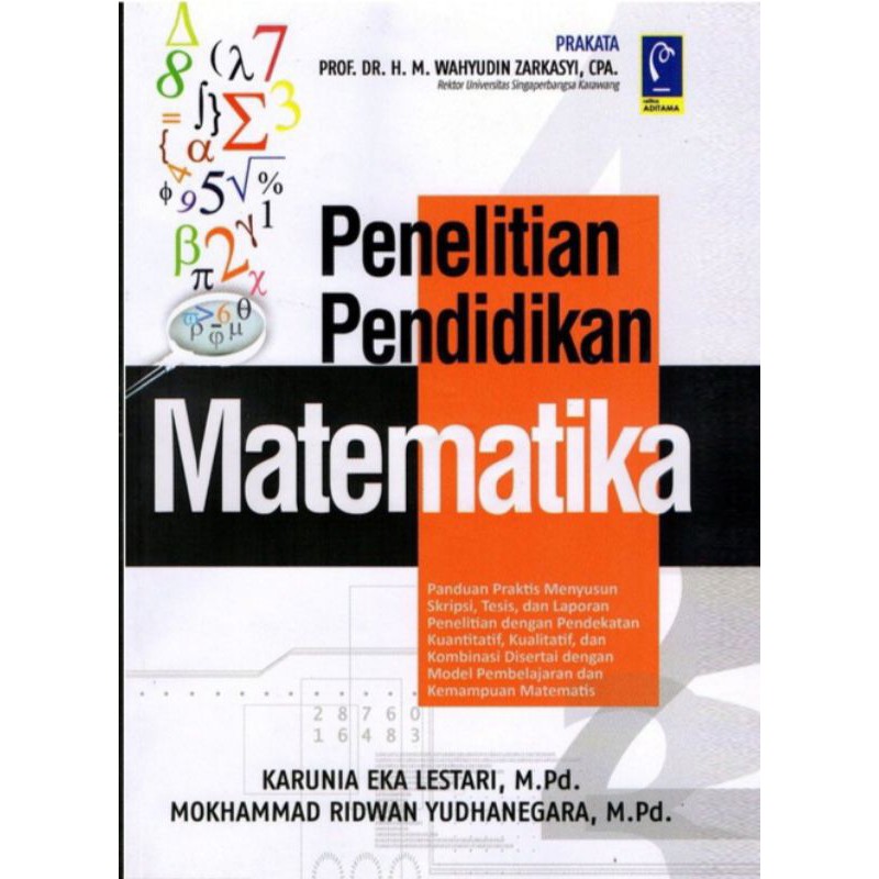 Cover Penelitian Pendidikan Matematika / Prof. Dr. H. M. Wahyudin Zarkasyi, CPA.