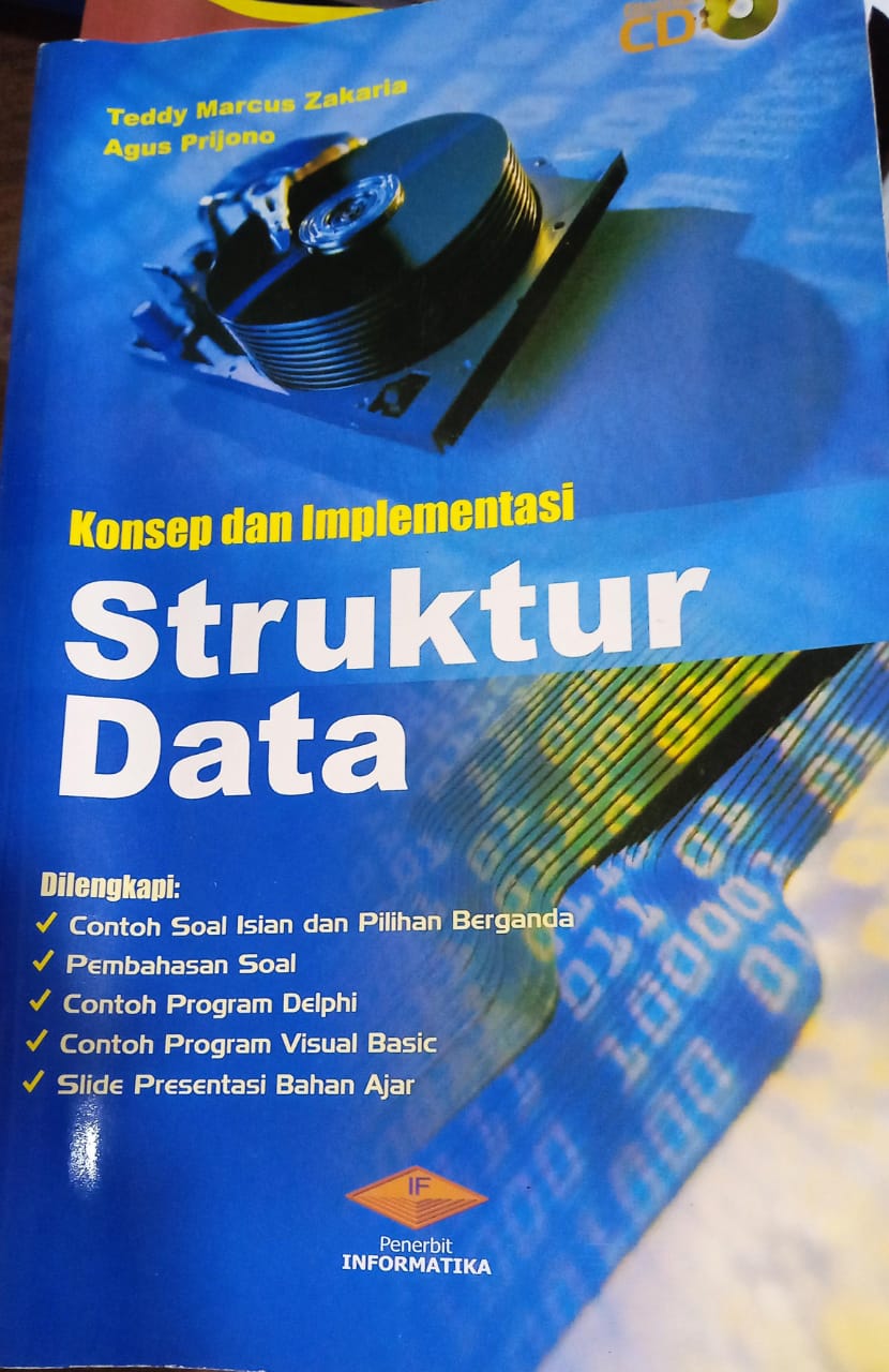 Cover KONSEP DAN IMPLEMENTASI STRUKTUR DATA / Teddy Marcus Zakaria