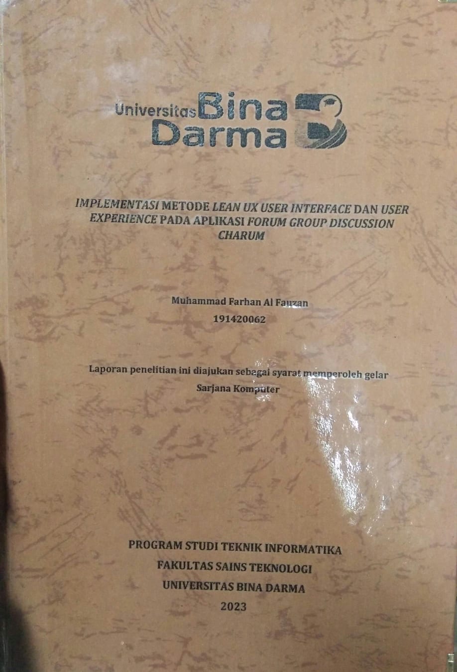 Cover RANCANG BANGUN SISTEM PENATAAN PARKIR DI UNIVERSITAS BINA DARMA BERBASIS WEB APPS DAN ARDUINO / Muhammad Rido Gumay