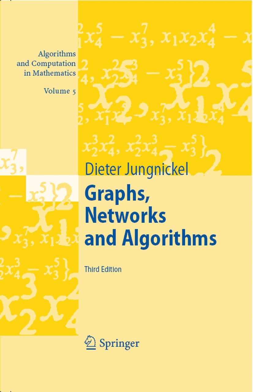 Cover Graphs, Networks And Algorithms / Dieter Jungnickel