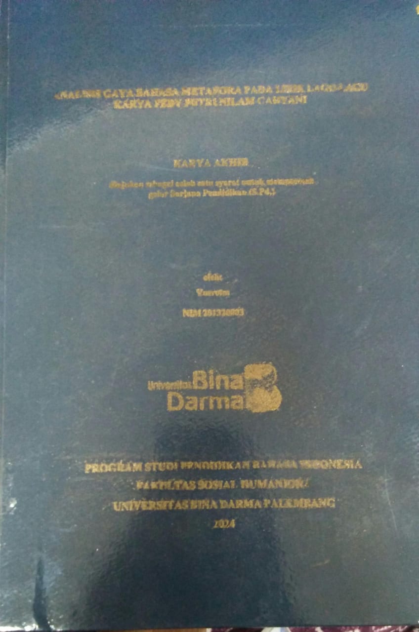 Cover ANALISIS GAYA BAHASA METAFORA PADA LIRIK LAGU-LAGU KARYA FEBY PUTRI NILAM CAHYANI / Yusroini