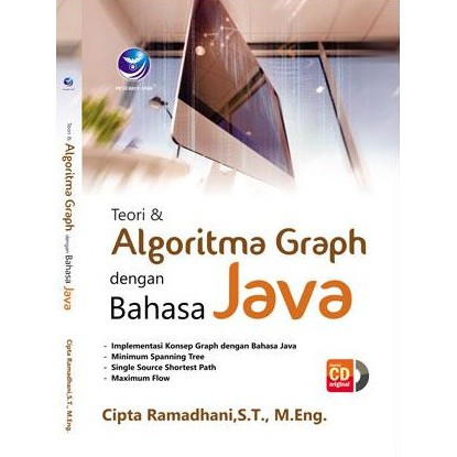Cover TEORI & ALGORITMA GRAPH DENGAN BAHASA JAVA / Cipta Ramadhani