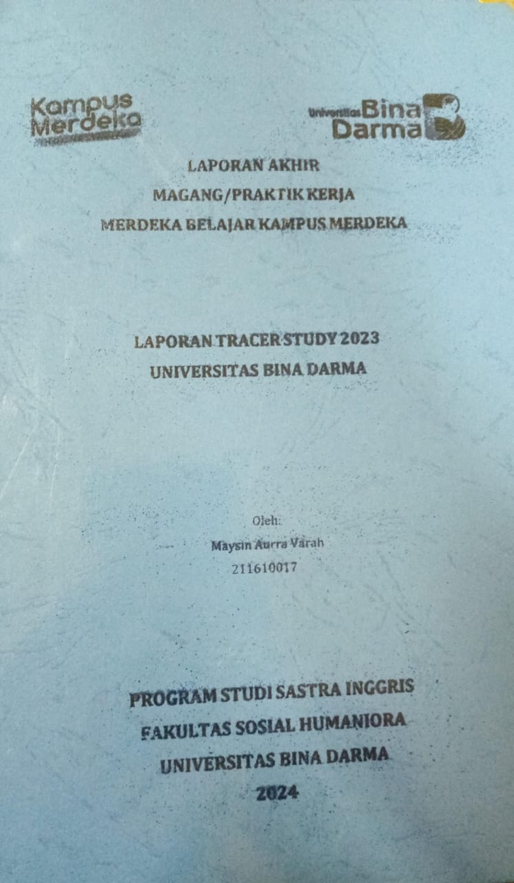 Cover LAPORAN TRACER STUDY 2023 / Maysin Aura Varah