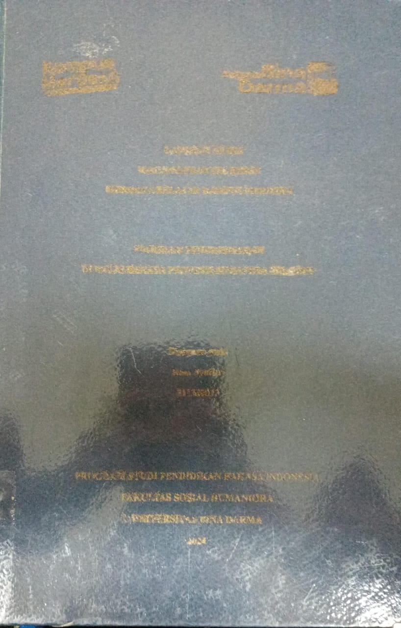 Cover PROGRAM PENERJEMAHAN DI BALAI BAHASA PROVINSI  SUMATERA SELATAN / Rani Syafitri