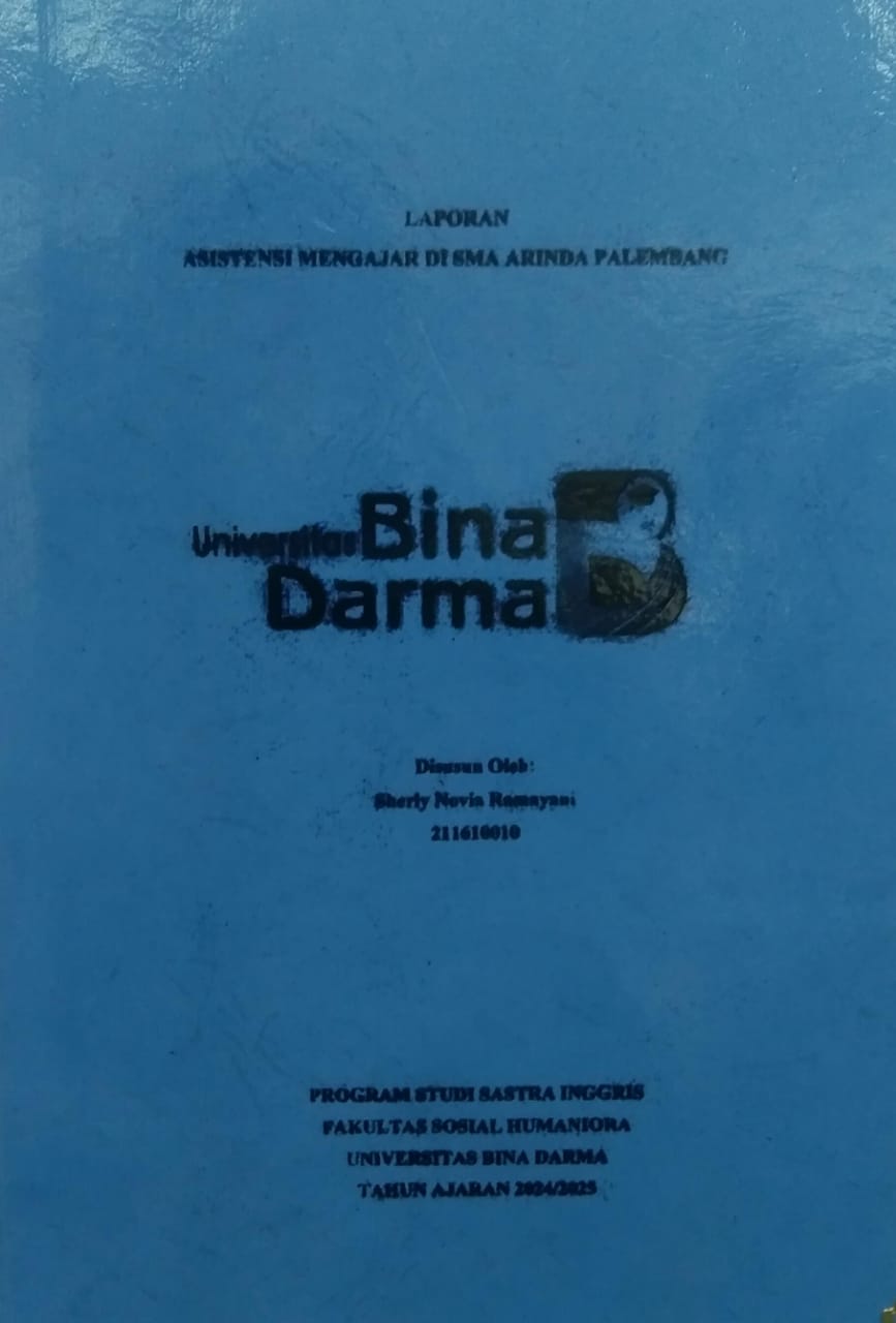 Cover LAPORAN ASISTENSI MENGAJAR DI SMA ARINDA PALEMBANG / Sherly Novia Ramayani