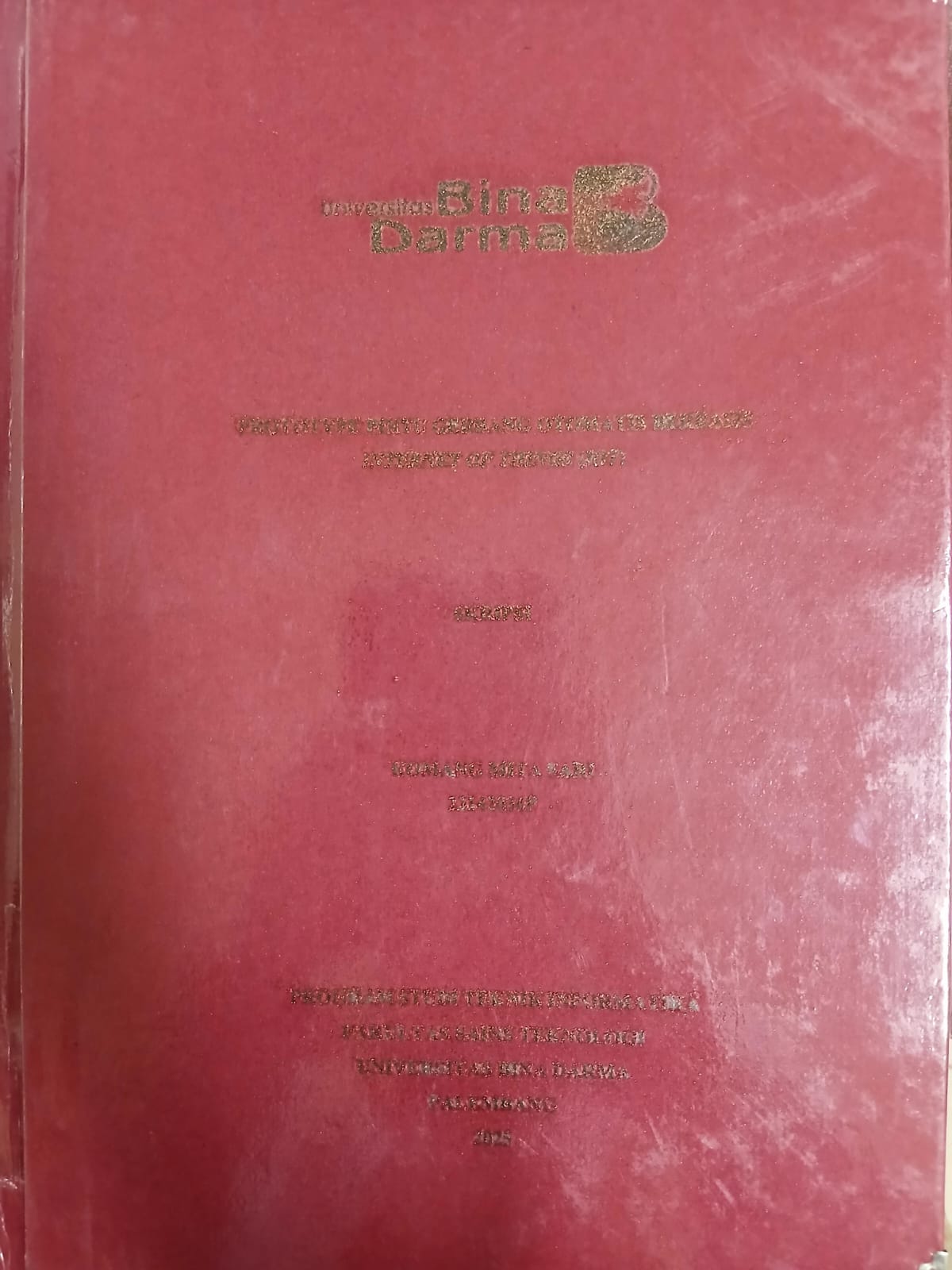 Cover PROTOTYPE PINTU GERBANG OTOMASI BERBASIS INTERNET OF THINGS (IOT) / Komang Mita Sari