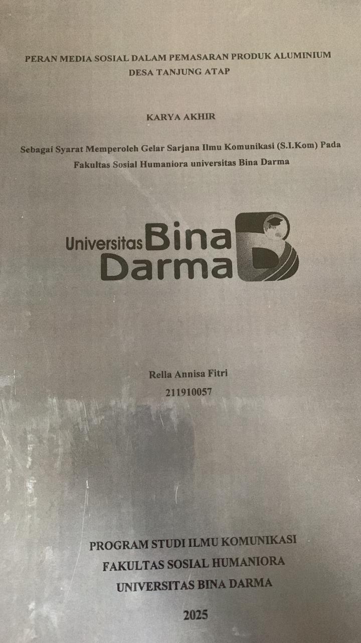 Cover PERAN MEDIA SOSIAL DALAM PEMASARAN PRODUK ALUMINIUM DESA TANJUNG ATAP