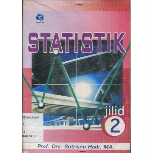 Cover Statistik Jilid 2 / Sutrisno Hadi