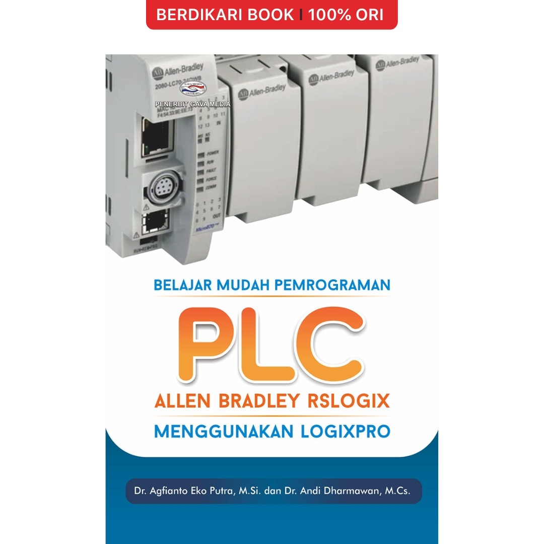 Cover Belajar mudah pemrograman PLC Allen Bradley Rslogix menggunakan Logixpro