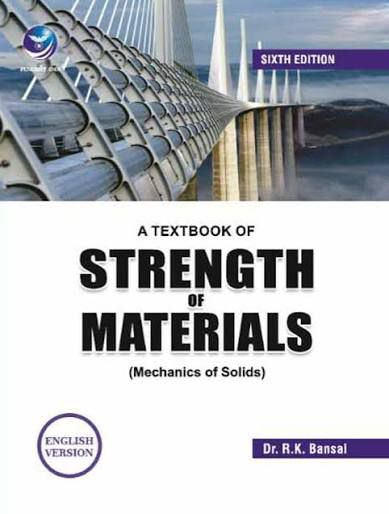 Cover A Textbook of strength of materials :  (Mechanics of solids)