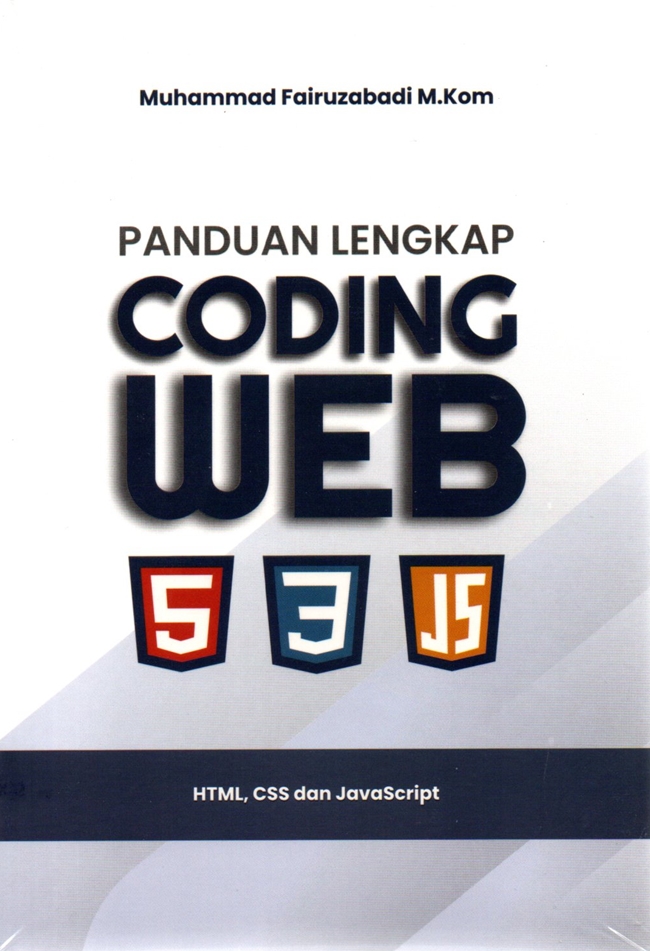 Cover Panduan coding web :  HTML, CSS dan JavaScript