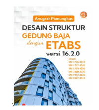 Cover Desain struktur gedung baja dengan etabs versi 16.2.0