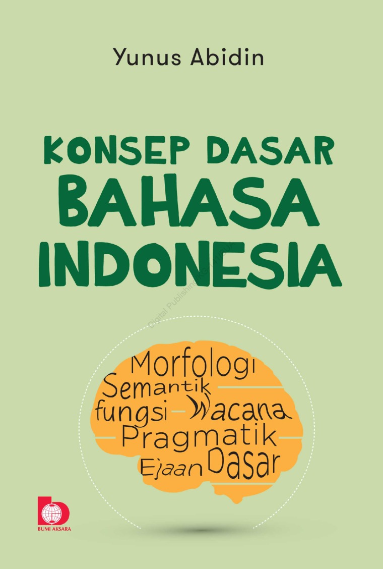 Cover Konsep dasar bahasa indonesia
