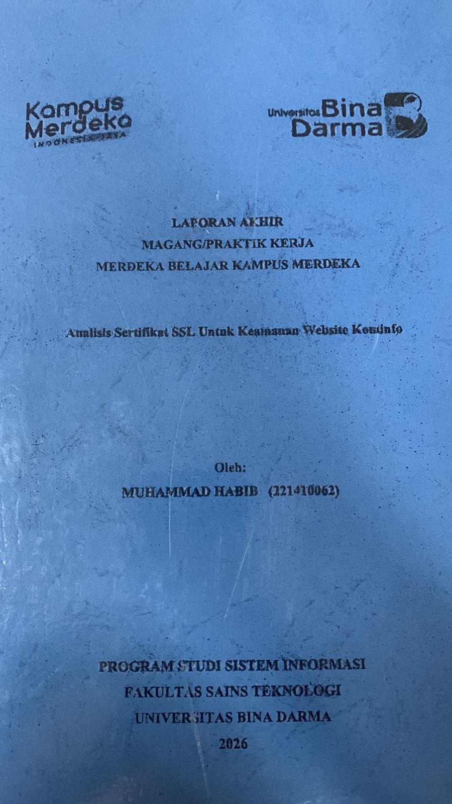 Cover Analisis Sertifikat SSL Untuk Keamanan Website Kominfo
