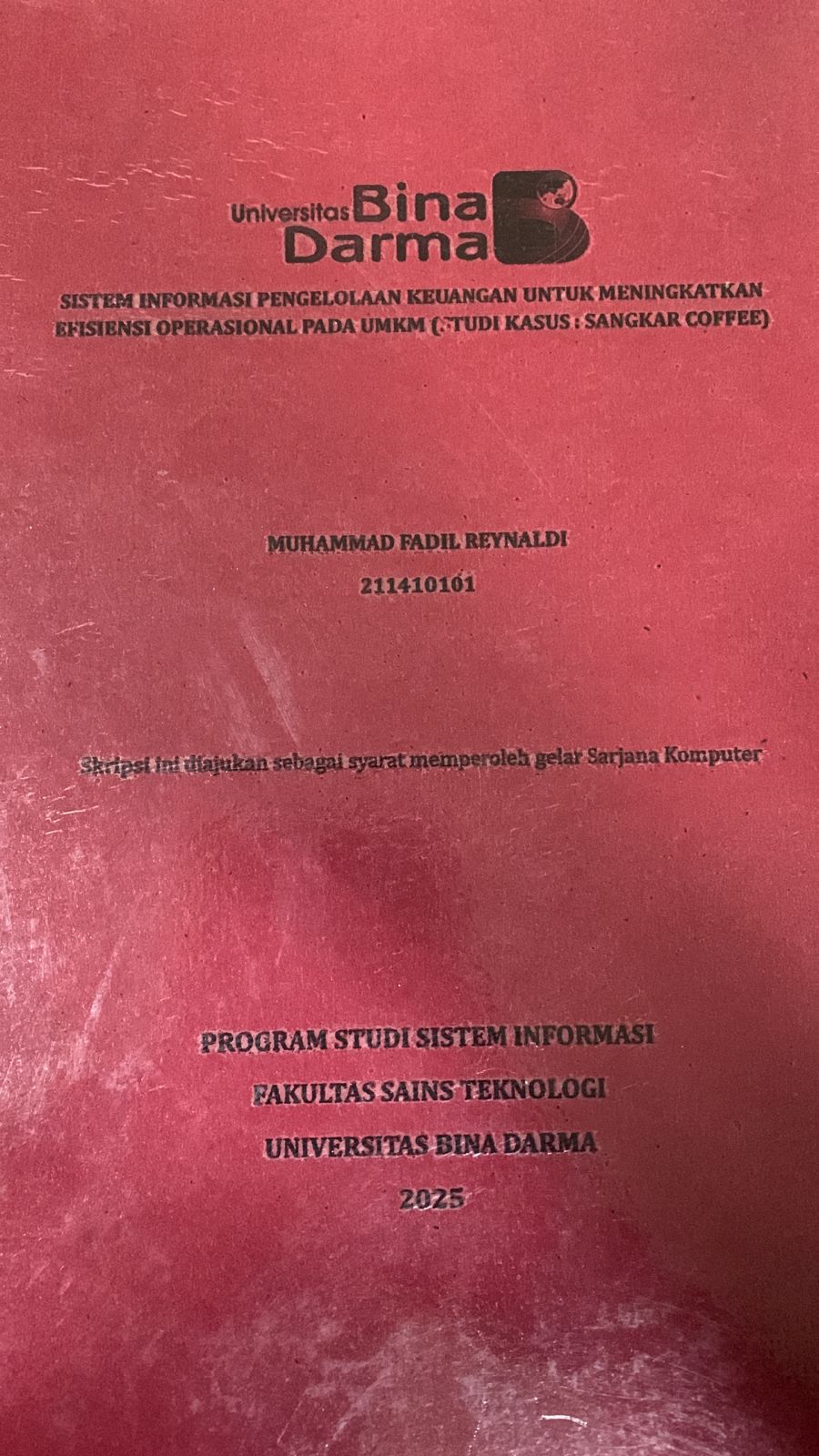 Cover Sistem informasi pengelolaan keuangan untuk meningkatkan efisiensi operasional pada umkm (Studi kasus: Sangkar Coffee)