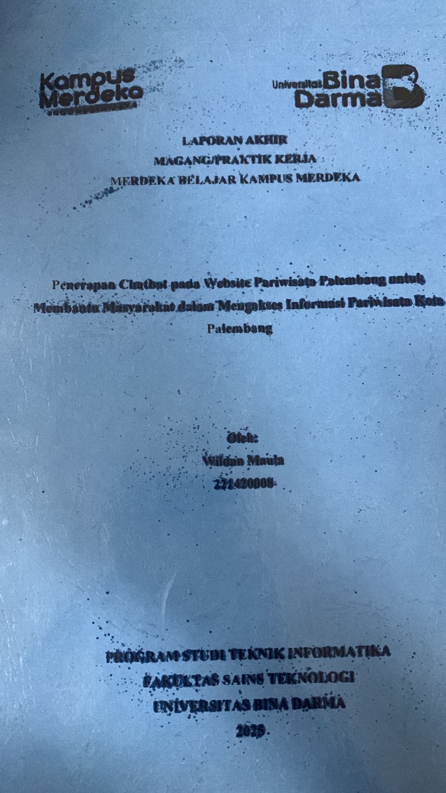 Cover Penerapan Chatbot Pada Website Pariwisata Palembang Untuk Membantu Masyarakat dalam Mengakses Informasi Pariwisata Kota Palembang