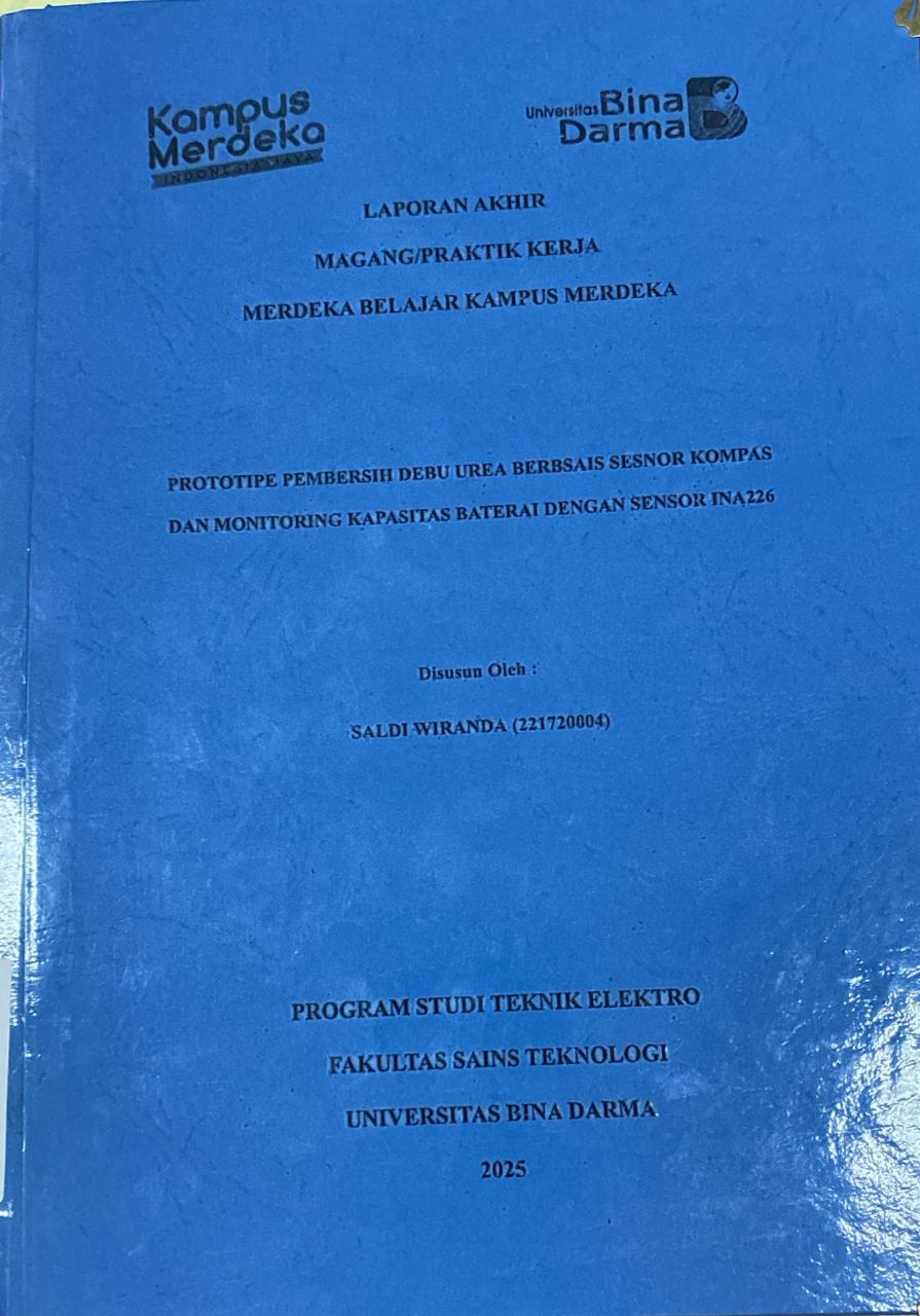 Cover PROTIPE PEMBERSIHAN DEBU UREA BERBASIS SESNOR KOMPAS DAN / SALDI WIRANDA