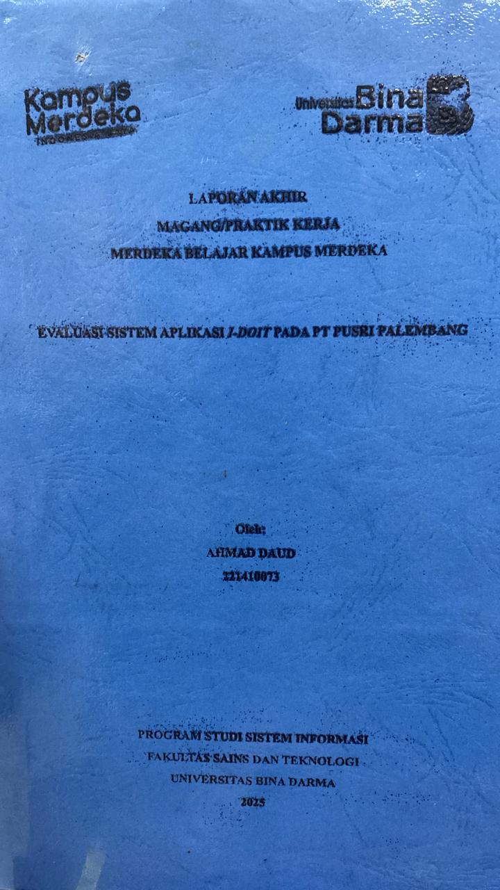 Cover EVALUASI SISTEM APLIKASI J-DOIT PADA PT PUSRI PALEMBANG / AHMAD DAUD