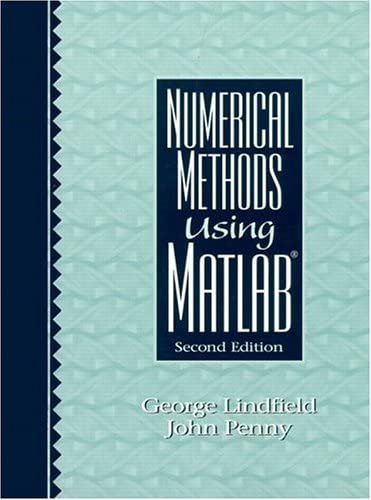 Cover Numerical Methods Using Matlab :  Second Edition / John Penny dan George Lindfield