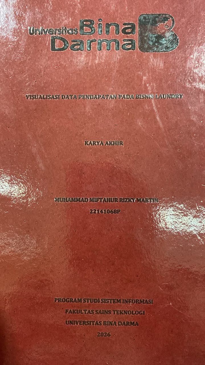 Cover VISUALISASI DATA PENDAPATAN PADA BISNIS LAUNDRY / MUHAMMAD MIFTAHUR RIZKY MARTIN