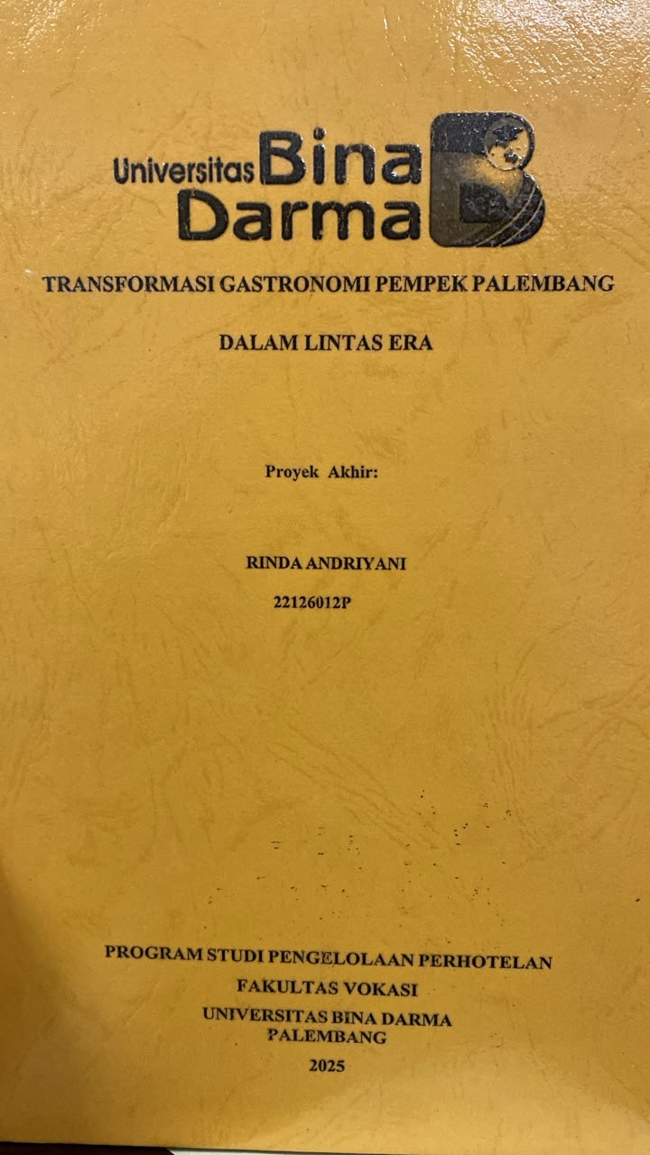 Cover TRANSFORMASI GASTRONOMI PEMPEK PALEMBANG  DALAM LINTAS ERA / RINDA ANDRIYANI