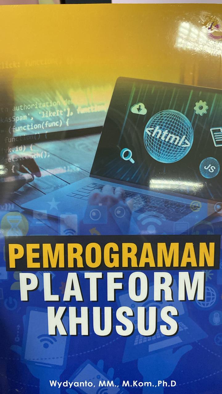 Cover PEMPROGRAMAN PLATFORM KHUSUS / Wydyanto