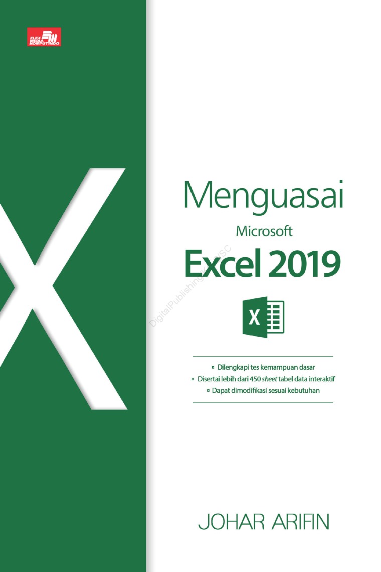 Cover MENGUASAI MICROSOFT EXCEL 2019 / Johar Arifin